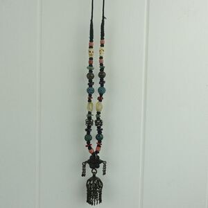 Boho Beaded Metal 18" Necklace